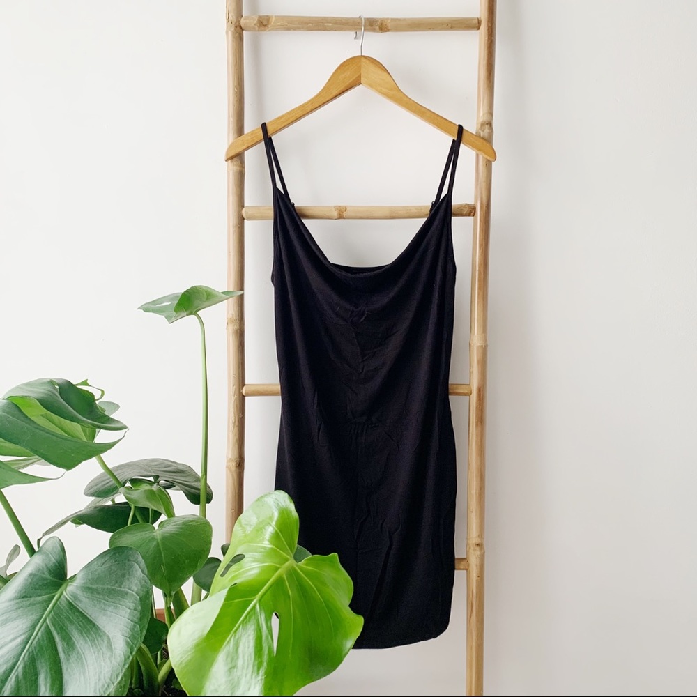 Forever 21 Black Cowl Neck Dress